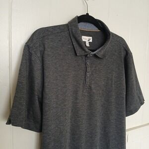 Fundamental Coast Los Angeles Shirt Polo Golf Men's XXL Gray Stretch Blend SS